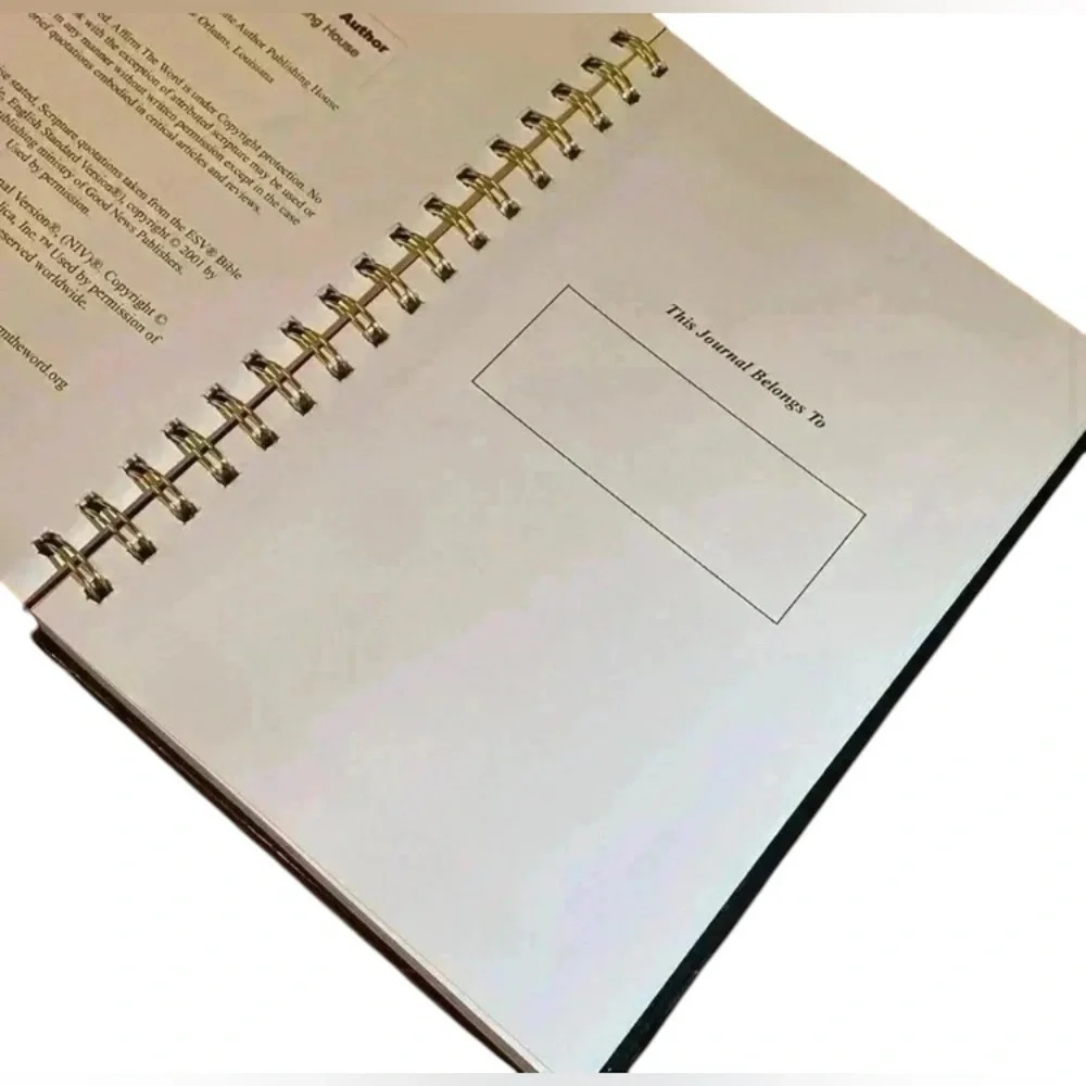 “AFFIRM THE WORD” Prayer Journal Spiral Bound Notebook Journal for Women